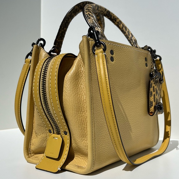 COACH Rogue 25 With Colorblock Snakeskin Detail - Picture 3 of 16